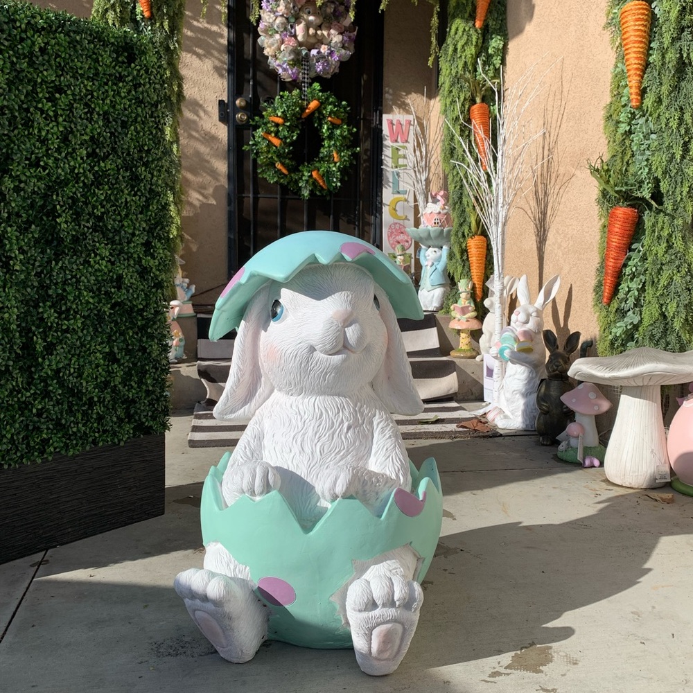 Giant Easter Cracked Egg Bunny
